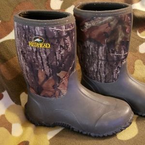 Boys Red Head rubber boot